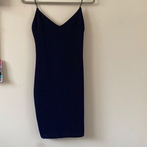 Mind Code, blue/black party dress, size M